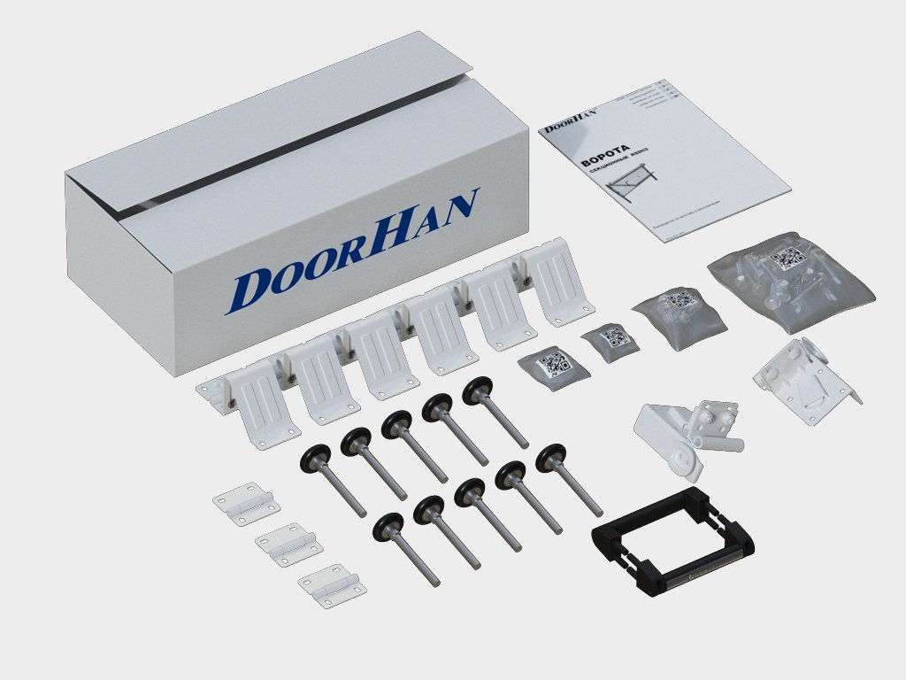 Промышленные ворота с панорамным остеклением Doorhan ISD02 (3800х5800) - фото 5 детальное