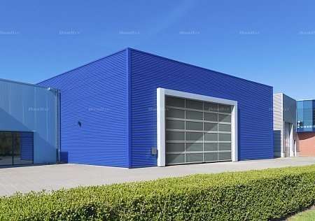 Промышленные ворота с панорамным остеклением Doorhan ISD02 (3400х3200)
