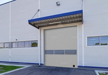 Промышленные ворота с панорамным остеклением Doorhan ISD02 (2800х2600)