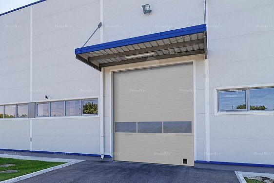 Промышленные ворота с панорамным остеклением Doorhan ISD02 (2800х2600) - фото